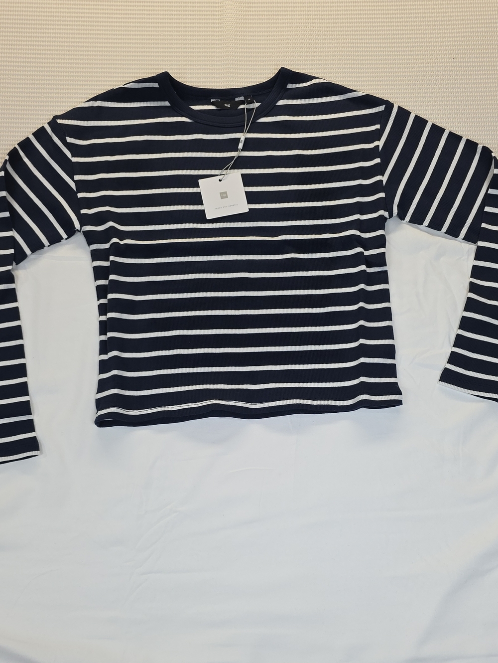 Kids Navy & White Stripe Long Sleeve Tee 12